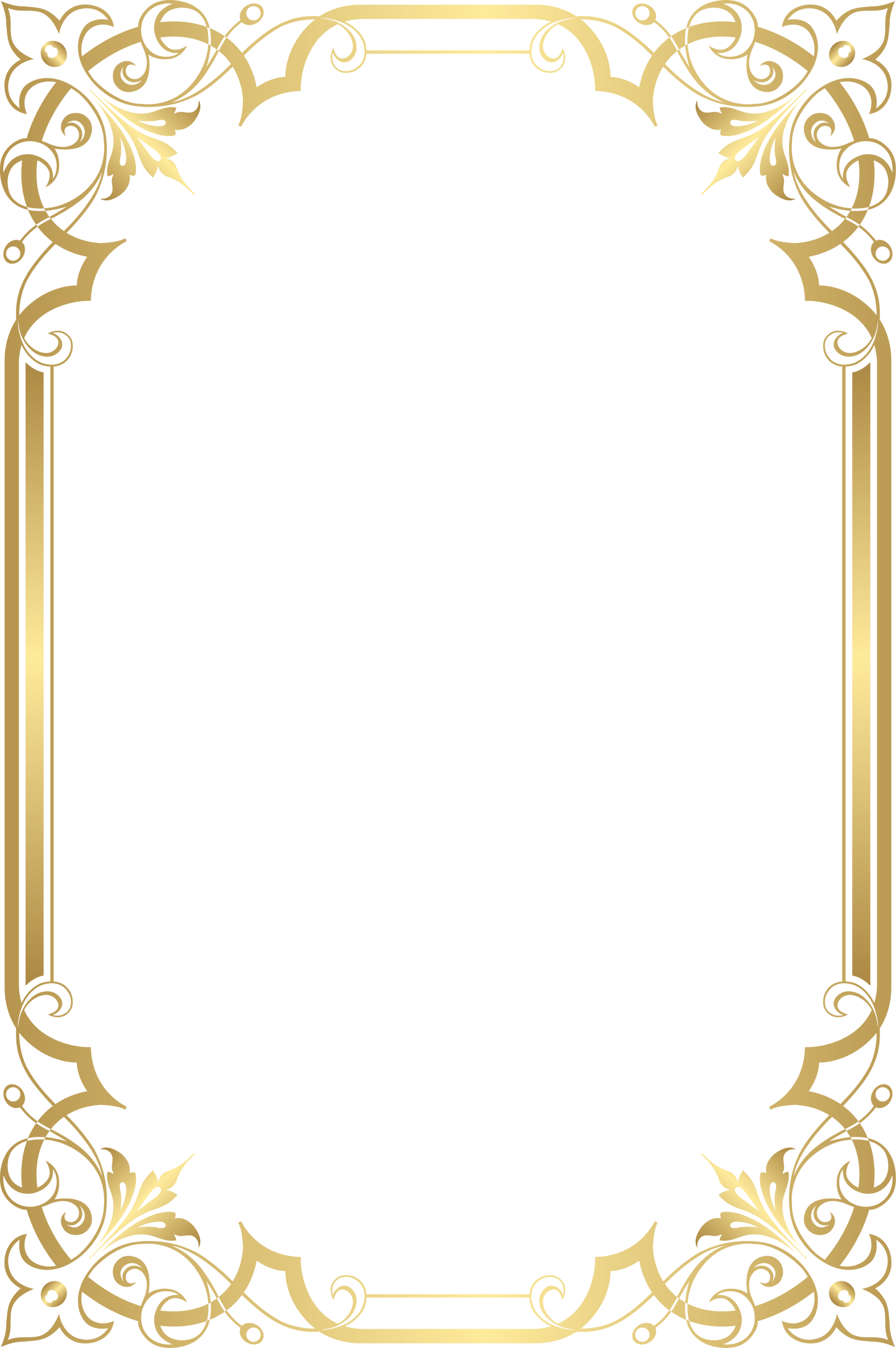gold border frame illustration